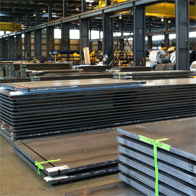 Plain of geoliede A36 Q345 S355 Ms Zwart staalplaat Metal warmgewalst laagkoolstofstaalplaat