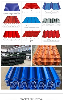 0.12-0.85 mm golfgroot plaat 30-150 g warm-dip gegalvaniseerd dakpaneel met SPCC-klasse