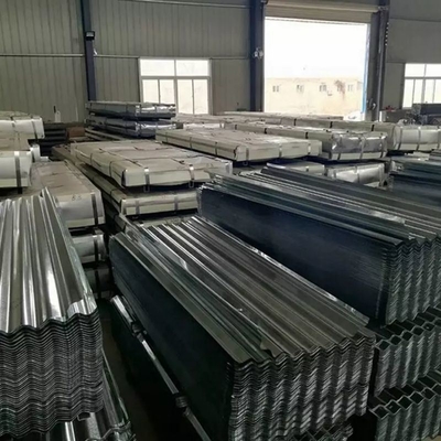 Aluminium gegalvaniseerd Aluzinc gegolfde stalen dakplaat met een dikte van 0,1 mm-1,2 mm
