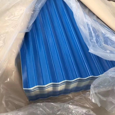 Gegalvaniseerde ijzeren dakplaat Metalen bouwmaterialen Kleur golfmatig staalplaat CIF