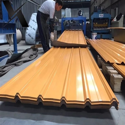 Kleurgecoat gegolfd dak gegalvaniseerd plaat metalen dak / Gi gegolfd stalen plaat