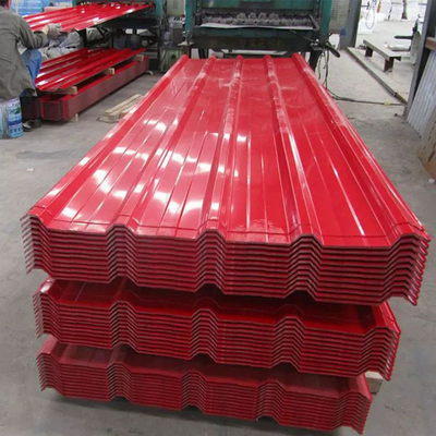 Kleurgecoat gegolfd dak gegalvaniseerd plaat metalen dak / Gi gegolfd stalen plaat