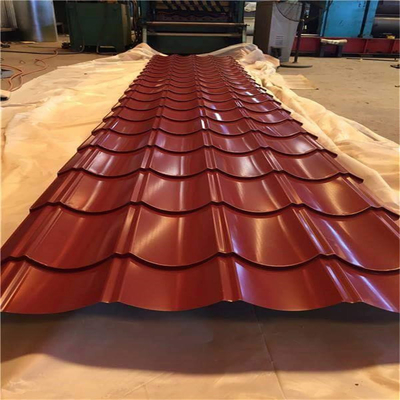 Kleurgecoat gegolfd dak gegalvaniseerd plaat metalen dak / Gi gegolfd stalen plaat