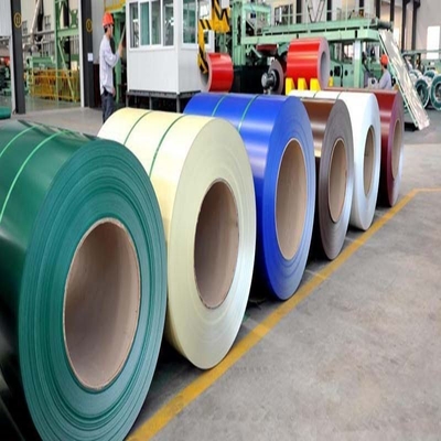 Normale of geoliede DIN-standaard Z100 Z275 Ral9002 Ral9006 Voorgeverfde Gi-staal spoel