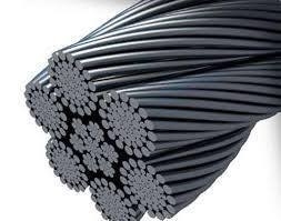 Duurzaam stalen kabel koolstof lift kraan draad touw met gegalvaniseerd roestvrij staal