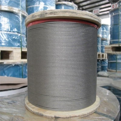 Glanz oppervlak 1/2 inch 6X19 Iwrc elektrisch gegalvaniseerd en ongalvaniseerd staaldraad touw