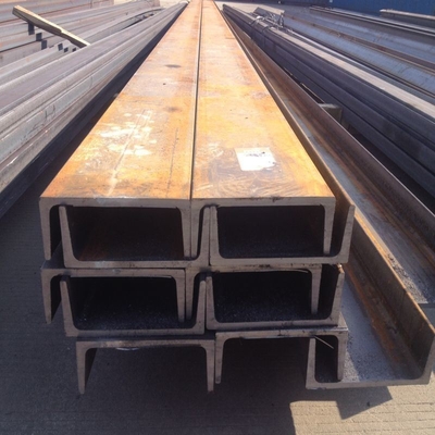 Breedte 40-550 mm U-kanaal U-balk warmgewalst koolstofzacht structuurstaal S235jr S355jr