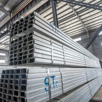 BS-standaard 5-12 m lengte ASTM A36 gegalvaniseerd staal C-kanaal voor industriële gebouwen