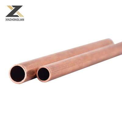 ASTM B280 Standard Rode koperpijp 0.1 mm-60 mm Dikte voor industriële toepassingen